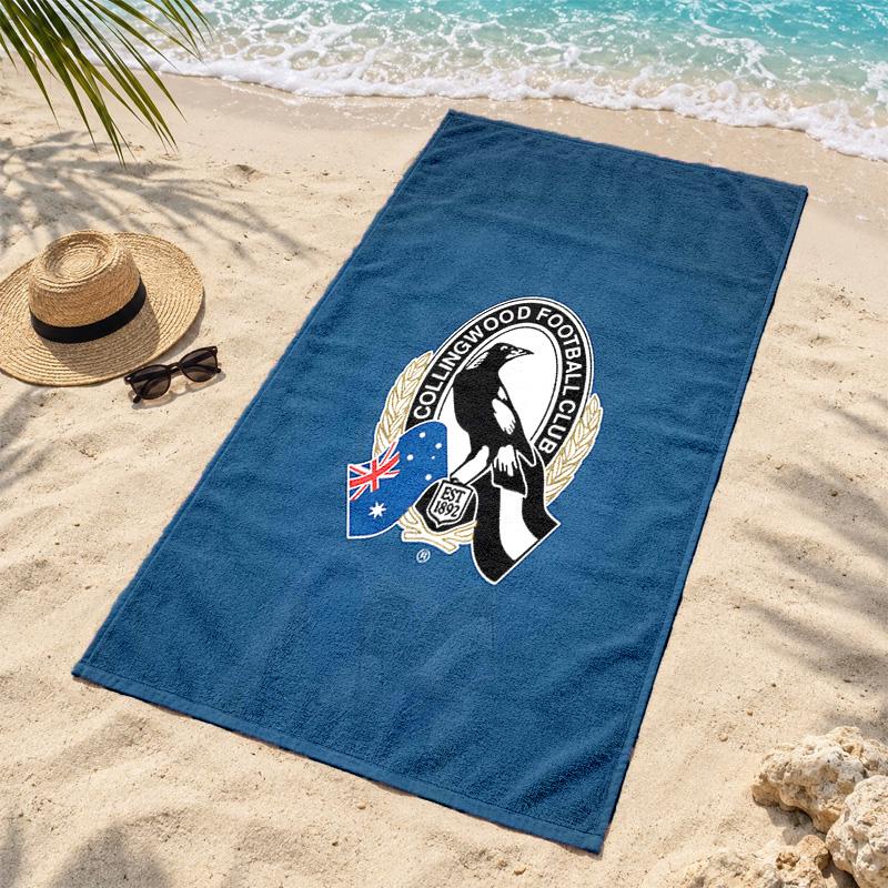 Collingwood Football Club Microfiber Beach Towel Quick Dry Sand Free Lightweight Beach Towels for Travel Swimming Camping