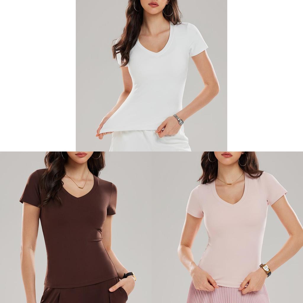American Style Womens Athletic T Shirt With Moisture Wicking Fabric For Yoga Fitness And Running