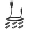 Cavo di Ricarica Adattatore USB Convertitore per Tagliacapelli Rasoio e Gadget di Bellezza Pratico Tagliabarba Cavo di Alimentazione