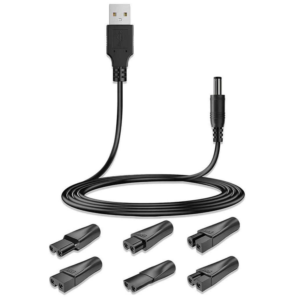 Cavo di Ricarica Adattatore USB Convertitore per Tagliacapelli Rasoio e Gadget di Bellezza Pratico Tagliabarba Cavo di Alimentazione