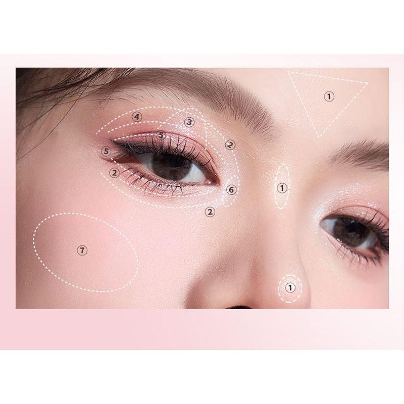 CHIOTURE - Textural 7-Color Eyeshadow Palette - 3 Types