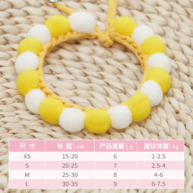 

Кошачий ошейник Вязаная пряжа Аксессуары для питомцев Кошачий шарф Собачий шарф Регулируемый L large