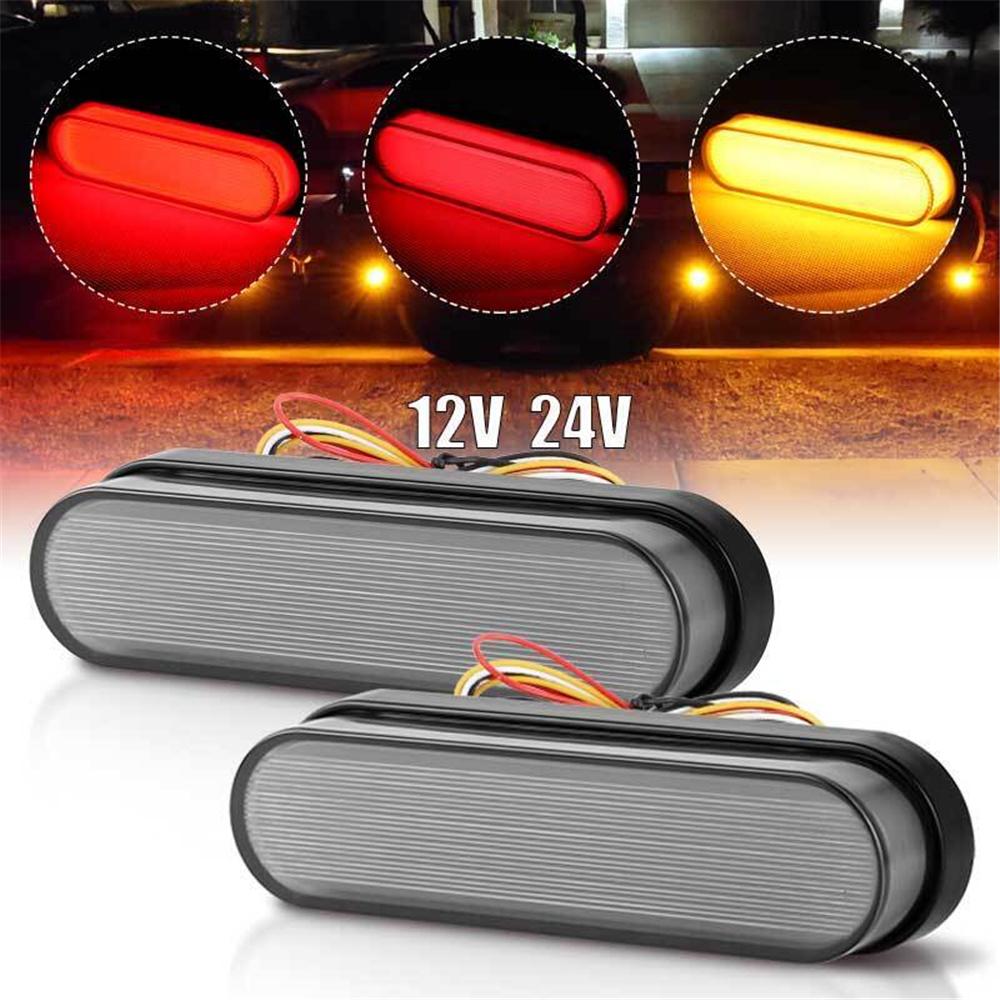 2x Car Truck Trailer DRL LED Light Bar Brake Flowing Turn Signal Stop Tail Strip