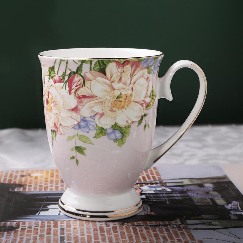 Bone China Coffee Mug Gift Set - Customizable Logo Options, Various Styles