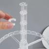 Rotating Earrings Display Stand Versatile Clear Jewelry Organizer Shelf Three Layer Rotating Jewellery Exhibition Rack