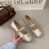 Gentle Shoes Flat-soled Single Shoes Women's Summer New Mary Jane Women's Shoes with Skirts and Soft-soled Small Leather Shoes