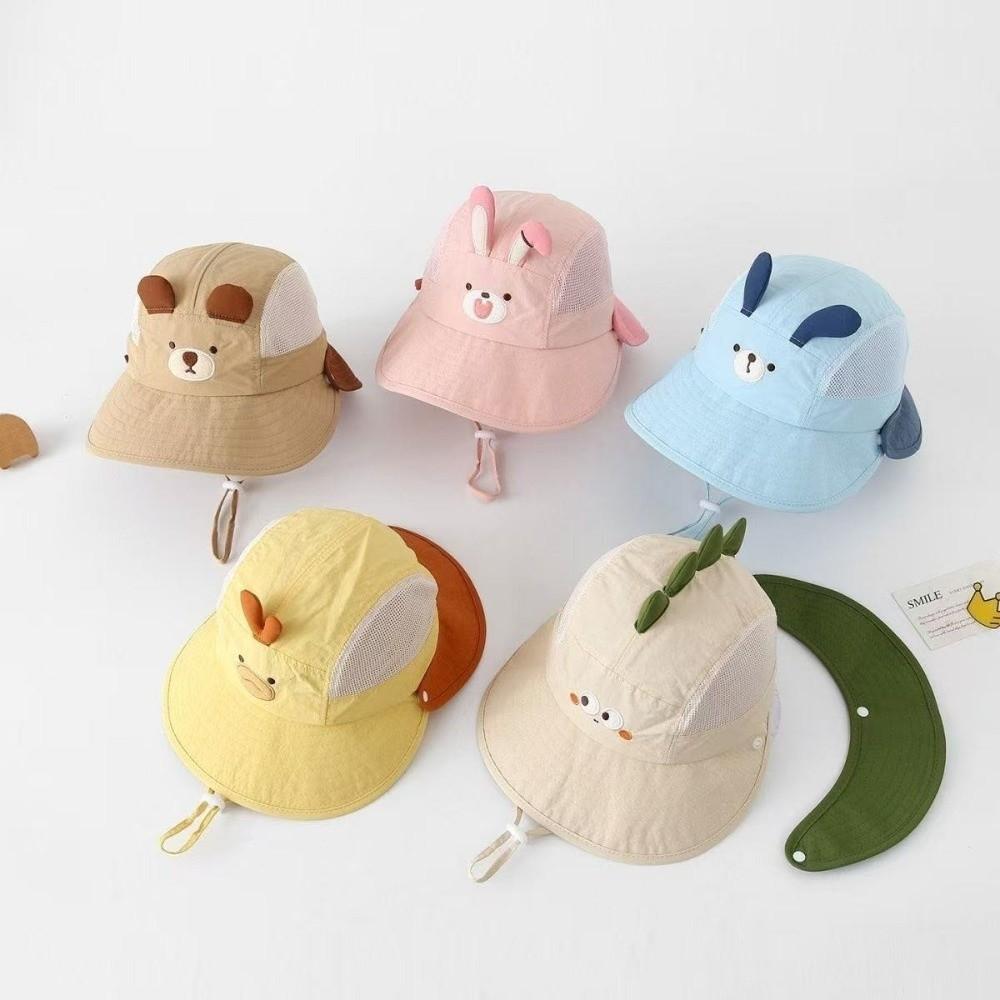 Large Brim Children Sun Hat Cute Kids UV Protection Cap Cute Baby Bucket Hat Beach