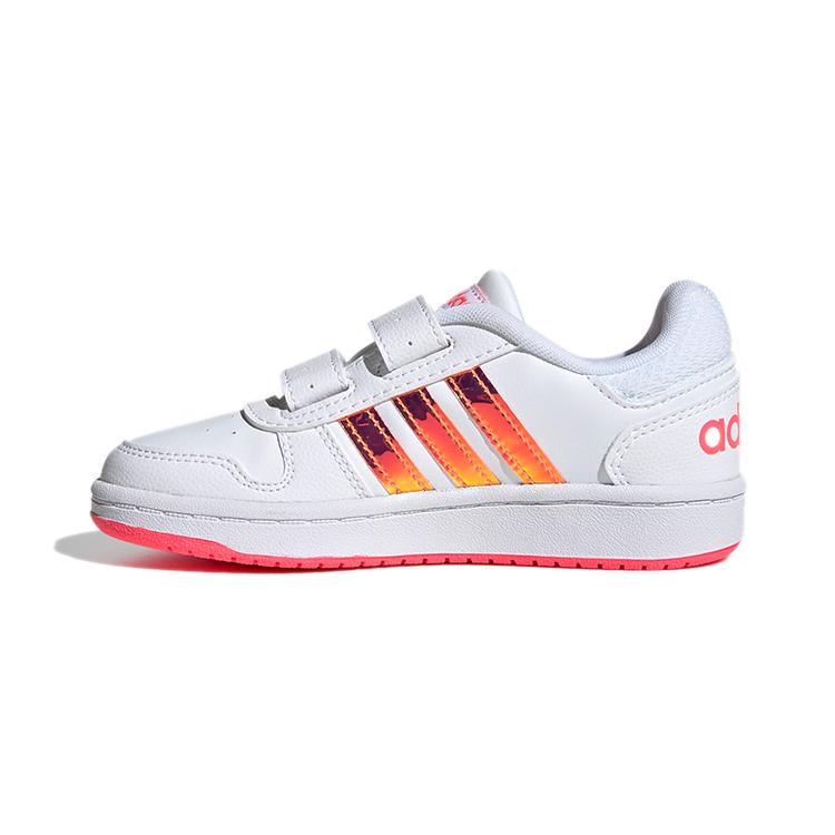 

Adidas Neo Hoops 2.0 Comfortable Abrasion Resistant Low top Children s Basketball Shoes White FW7615 28