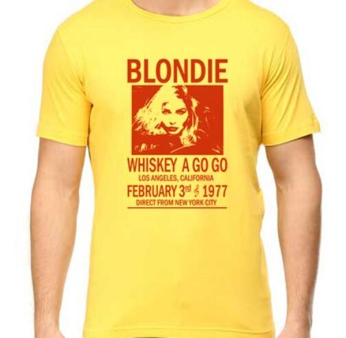 Футболка с постером концерта Whiskey A Go Go Музыкальный концерт Диско Новая волна Фестиваль Blondie S