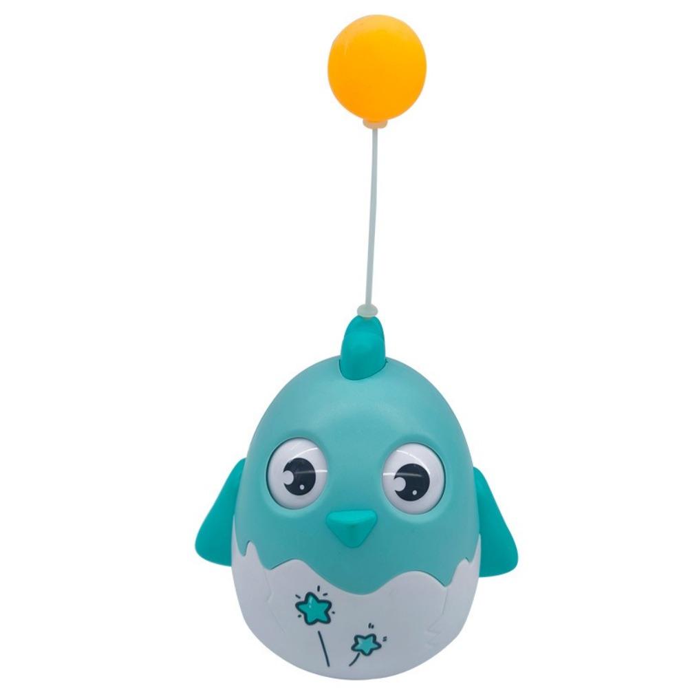 

Self pleasure Cat Toy Bell Tumbler Kitten Ping Pong Stick Cat Interactive Toy Training StyleA-Blue