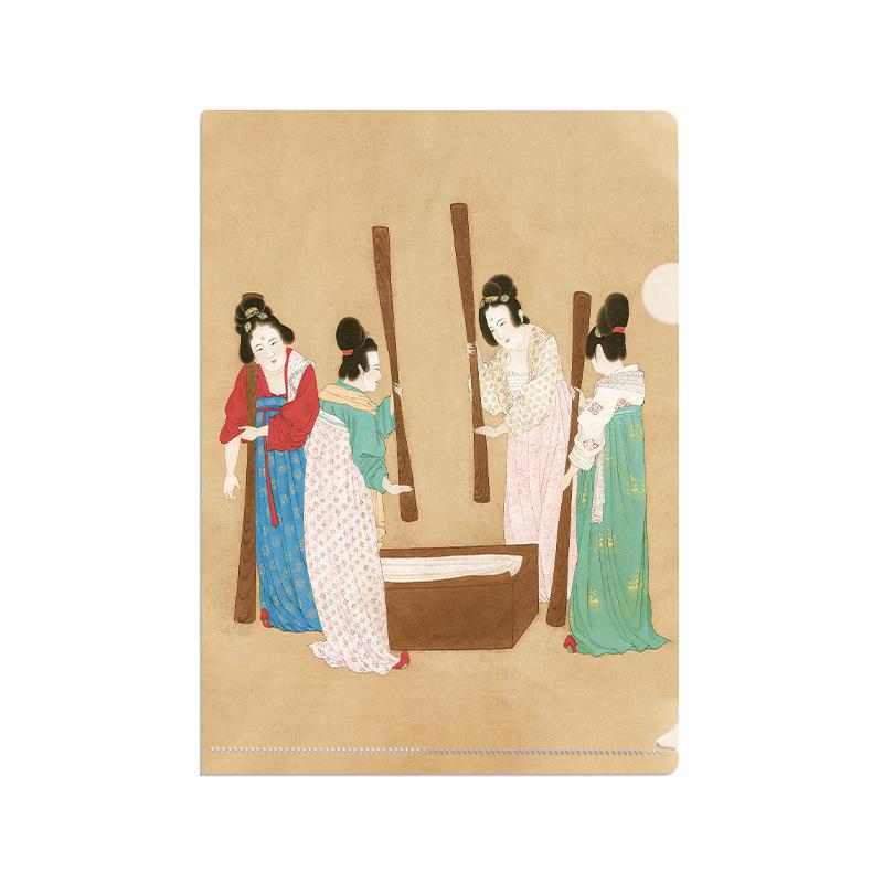 World-Famous Paintings L-Shaped A4 Folder: Monet & Van Gogh Art, Perfect for Student and Office Storage