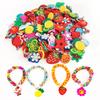 DIY Soft Glue Cartoon Colorful Animal Flower Bead Pendants Colorful Rubber Loom Band Bracelet Jewelry Making Beads Toy Beads Set