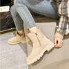 European and American Minimalist Snow Boots 2024 New Plush Insulation Casual Thick Sole Cotton Boots Side Zipper Zapatos Mujer