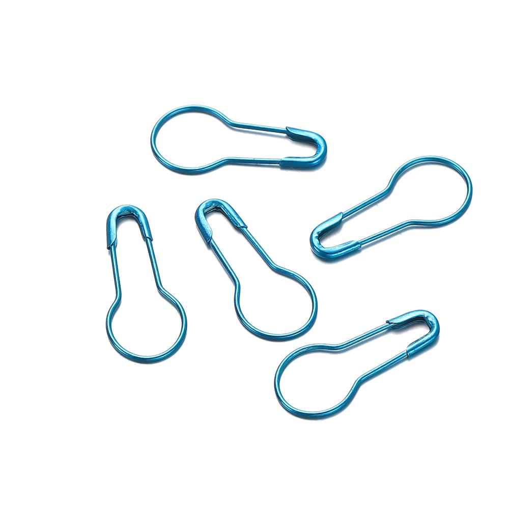 50/100pcs/Lot Colorful Gourd Shape Safety Pins Paper Clip DIY Sewing Tools Metal Needles Large Safety Pin Brooch Accessories