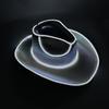 With LED Lights Cowboy Cowgirl Hat Luminous Light Up Cap Western Cowboy Hat for Dancing Party Dress Up Pearlescent Cowgirl Hat