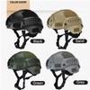 Versatile Tactical Helmet Abs Construction Adjustable Size Perfect For Running Cycling Snow Sports