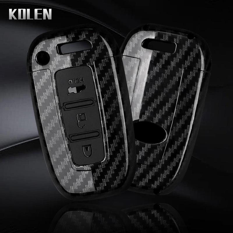 Abs Carbon Fiber Style Car Key Case Cover For Hyundai Ix35 Elantra Sonata 8 9 For Kia Sportage K5 K2 Sorento Optima Forte Fob