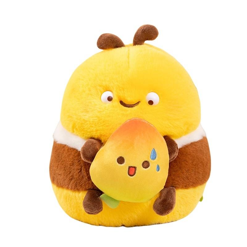 Plush Creative Cute Bee Doll Soft Stuffed Animal Toy Adorable Gift For Kids 25cm 35cm And