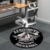 1pz AEROSMITH ROCK AND ROLL Tappeto per Sedia da Ufficio Antiscivolo, Tappeto Lavabile in Lavatrice per Ufficio, Decorazione per Stanza per Feste di Natale, Compleanno Poliestere