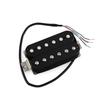 FLEOR Alnico 5 Guitar Pickups Black Neck and Bridge Humbucker Pickup Set