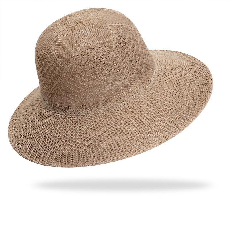 Women's Versatile Sun Protection Straw Hat, Summer 2026 Fashion, Wide Brim for Outdoor and Street Wear