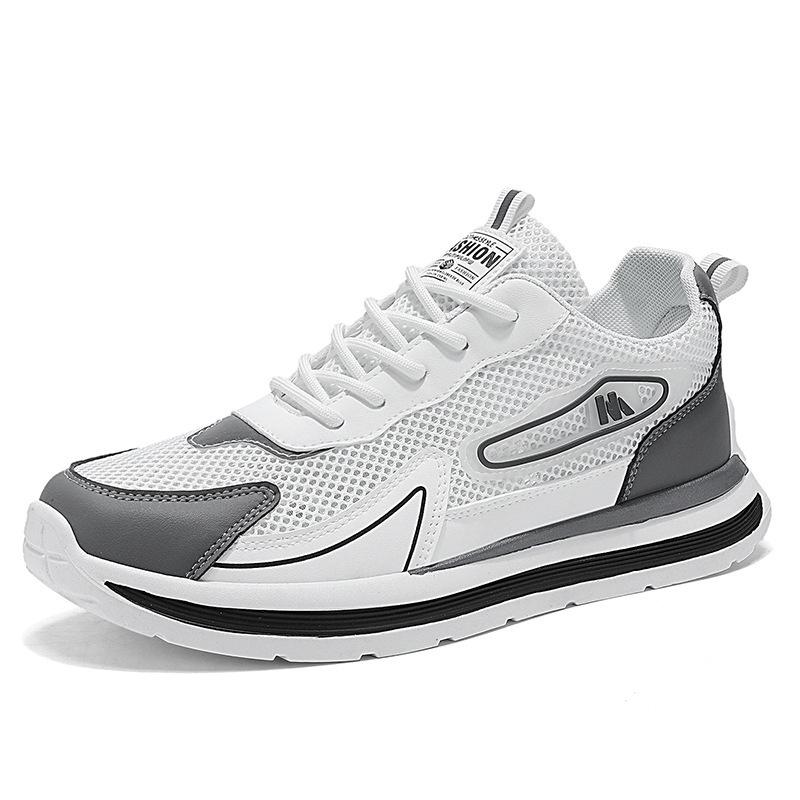 2025 Men's Breathable Mesh Sneakers: Trendy, Versatile, Thick-Soled Casual Dad Shoes