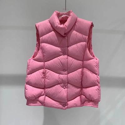 Dámská vesta Zimní topy bez rukávů Vesta Nadměrná Zesílená Prachová Ležérní Vesta s výstřihem do V
