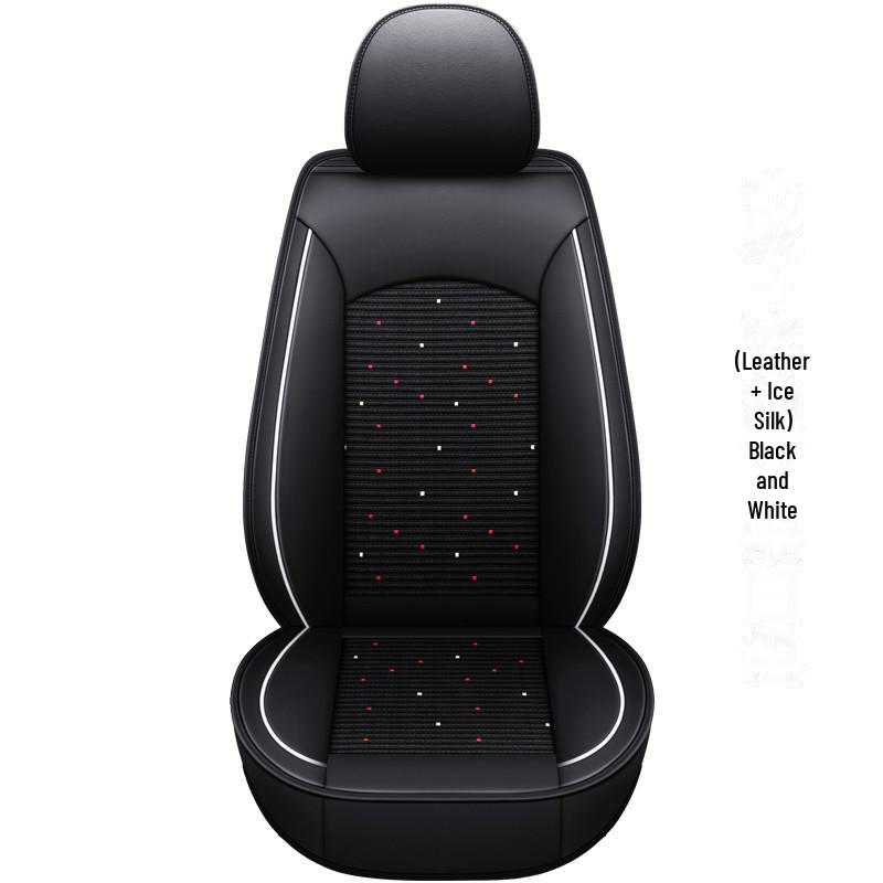 Sommer is silke bilsetepute for småbileier og passasjer, lær full omsluttende enkeltsetetrekk for lastebil, universell passform