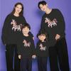 2026 Year of the Horse Red Parent-Child Sweatshirt Set: Family of Three or Four New Year Festive Top