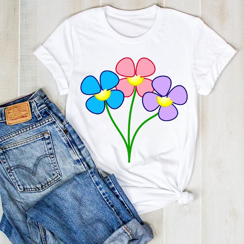 Womens Tshirt Summer Butterfly Cute Fashion 90S Print Ladies Tee Female Top Shirt Clothes Graphic Lady Tops Clothing
