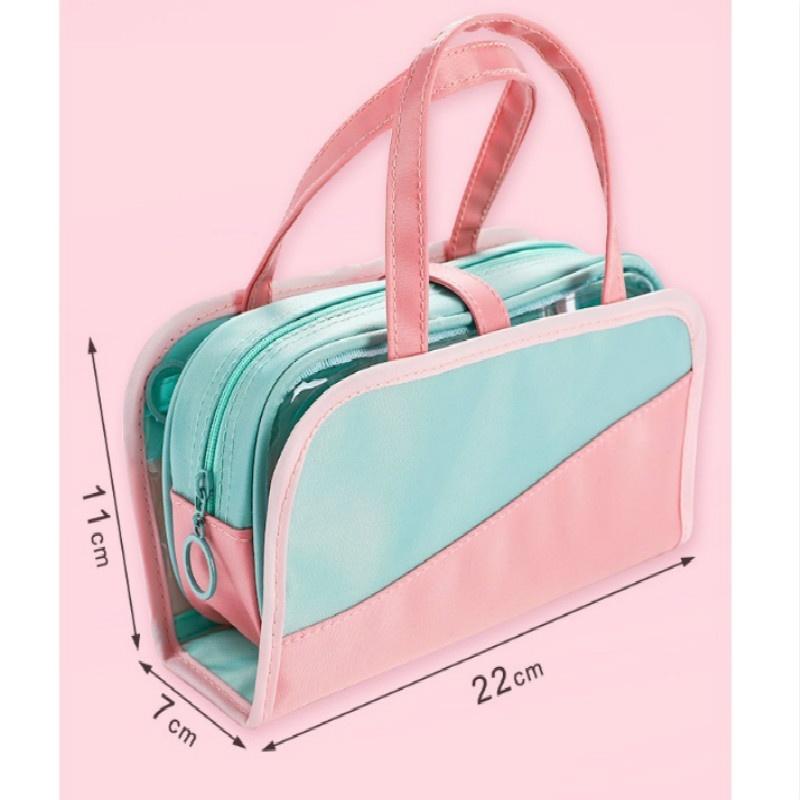 Big Capacity Canvas Storage Pouch Pen Pencil Case Stationery Bag Holder for School Office