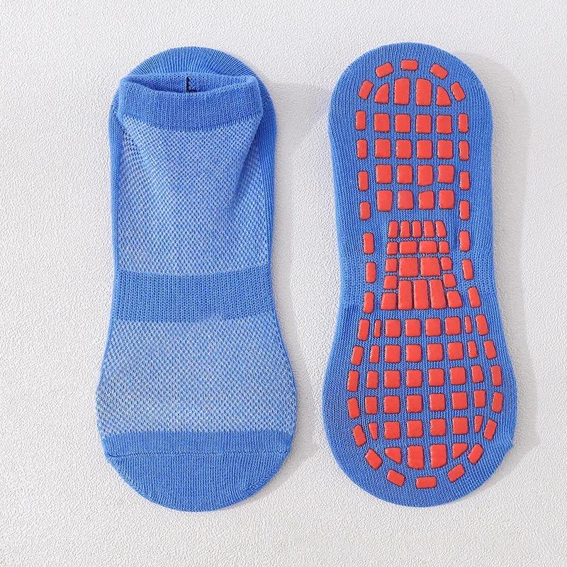 Kids Adults Anti-Slip Sock Trampoline Sock Cotton Breathable Short Socks Elasticity Boy Girl Outside Family Sports Yoga Socks