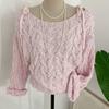 Honey J Boat Neck Shoulder Strap Knit  5 Colors  Jb 3