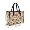 Autumn Cat Pumpkin Print Tote Bag Casual Large Capacity Handbag for Daily Use