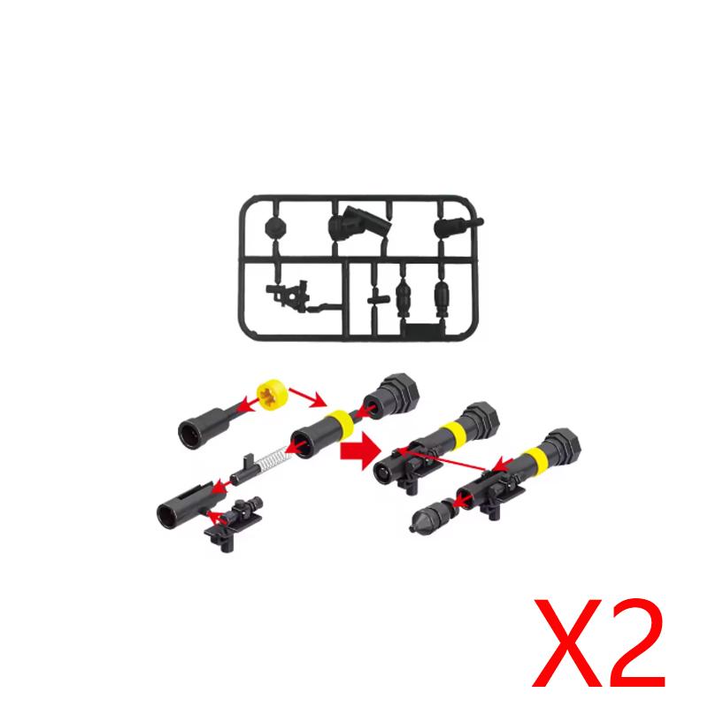 Army WWII Soldier Figure Armaments Brick Playset Gatling M2 Heavy Machine Aviation Gun NSV Bullet Chain Mortar ZB53 Toys Playsetss T12