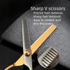 2pcs hair scissors set, special flat-tooth magic scissors for home use to trim bangs by oneself