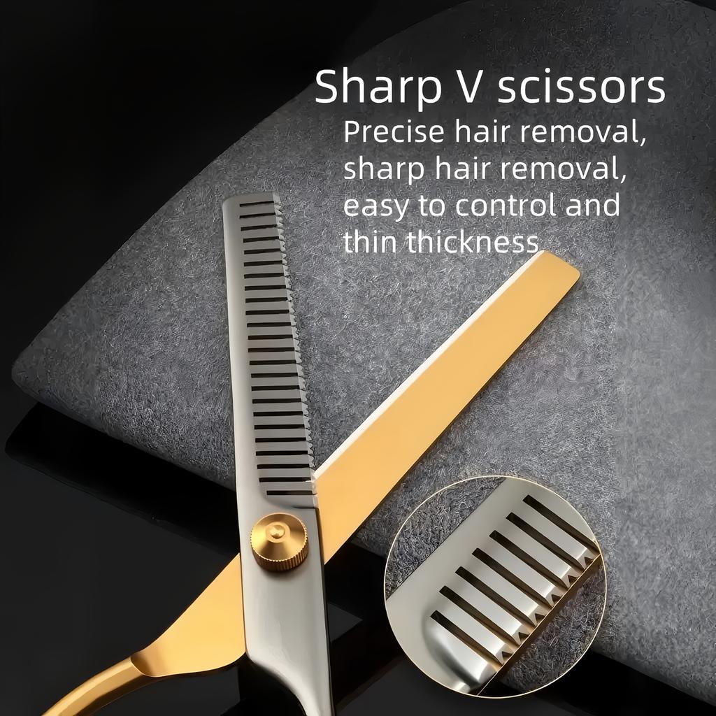 2pcs hair scissors set, special flat-tooth magic scissors for home use to trim bangs by oneself
