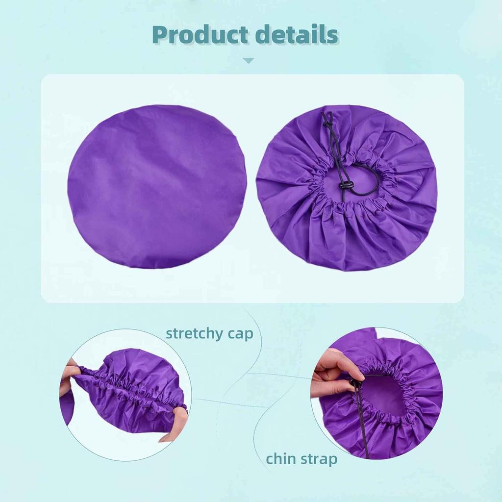 2 Pack Dog Shower Cap Bath Cap Waterproof Shower Hat for Washing Raining Dogs Ear Prevention Cover Guard