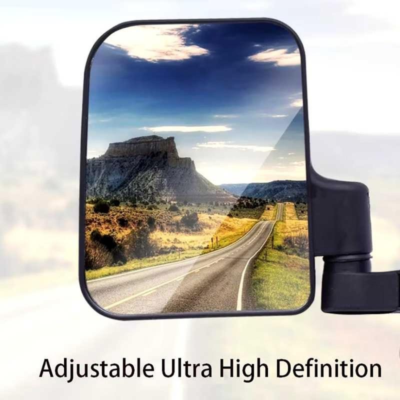 2pcs Universal Left & Right Electric Tricycle Mirror 360° Rotated Closed Ebike Side Mirror High Definition Tricycle Side Mirror