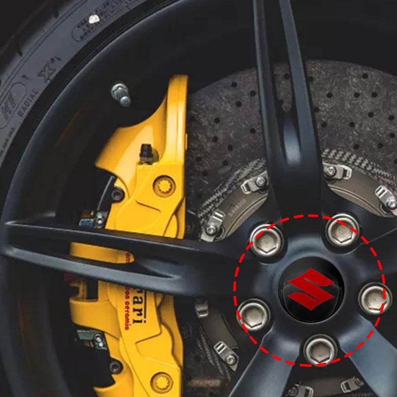 4Pcs Car Emblem Wheel Rims Center Hub Caps Car Accessories For Suzuki Swift Sport Jimny Grand Vitara Alto SX4 Samurai Across