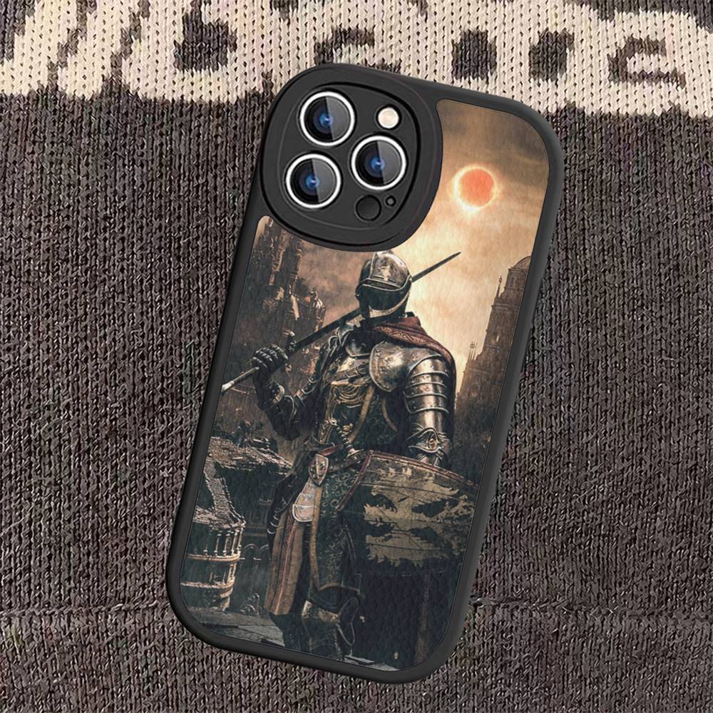 Game D-Dark S-Souls Phone Case For iPhone 16 15 14 13 12 11 Pro Max Plus Leather Shockproof Cover
