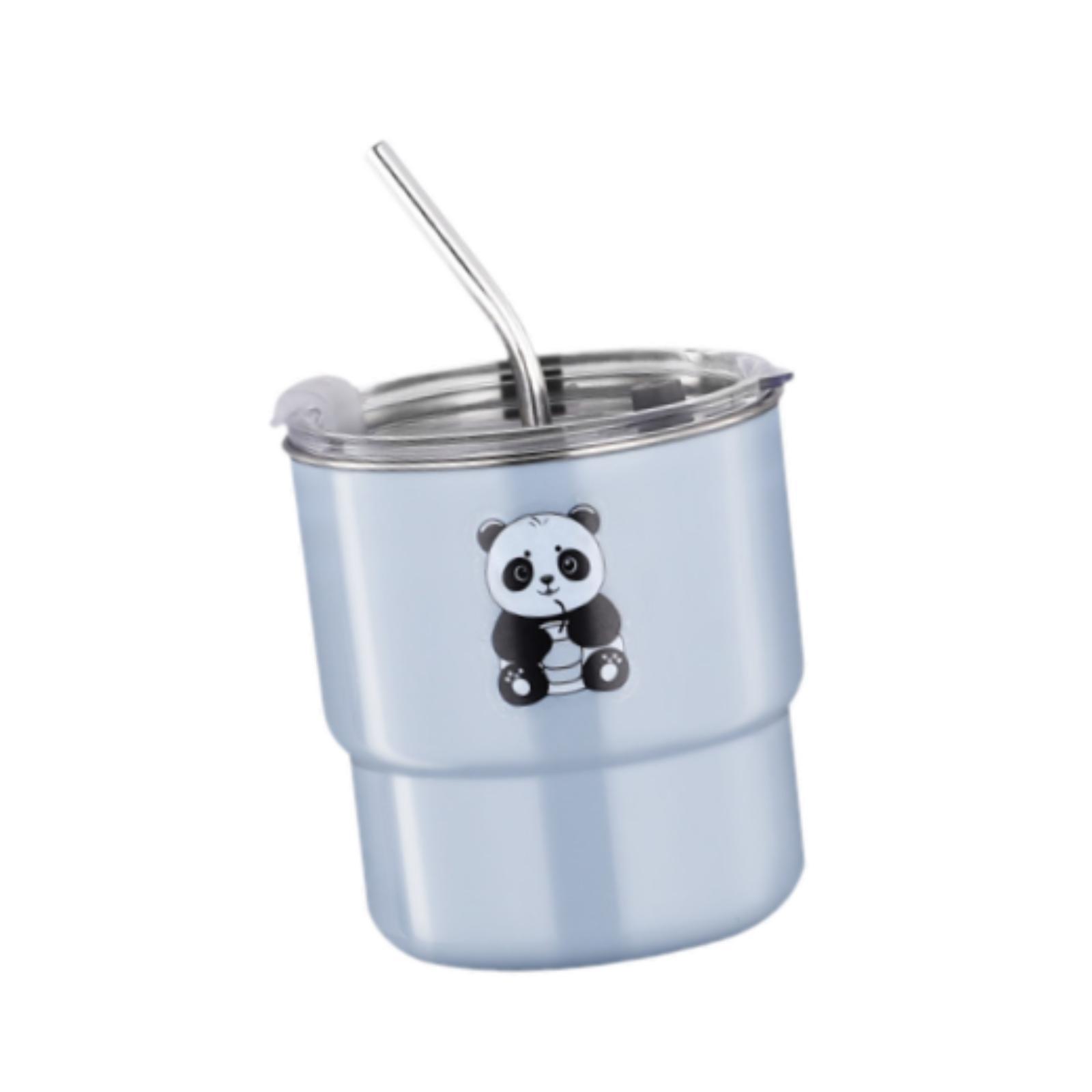

Stainless Steel Tumbler 450ml Insulated Coffee Mug with Sliding Lid for Outdoor Activities синій