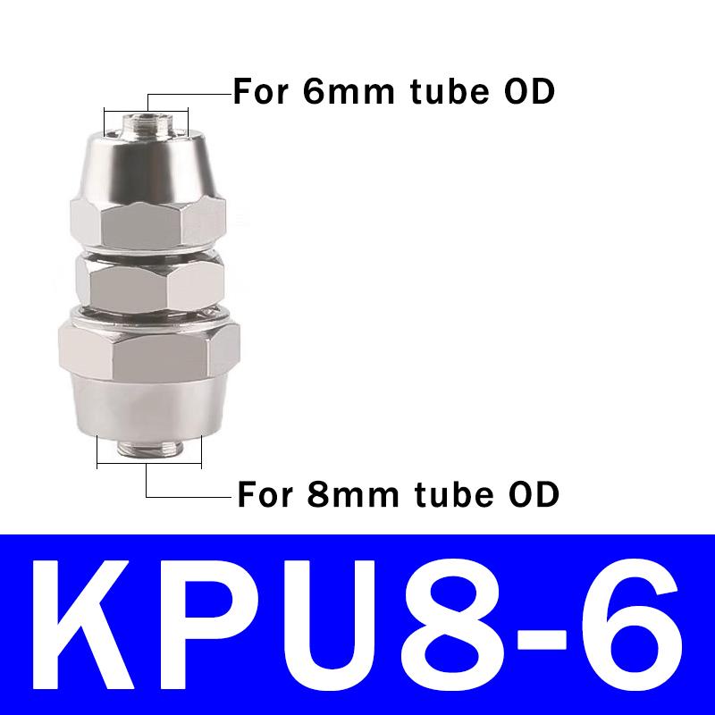 10Pcs PU-4 6 8 10 12 14 16 MM OD Hose Tube Connect PU Tube Direct Pneumatic Connector Quick Fast Twist Air Hose Tube Fitting