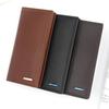 Solid Color PU Men's Long Wallet Zipper Large Capacity Male Leather Purse Handbag Multi-position Card Wallet