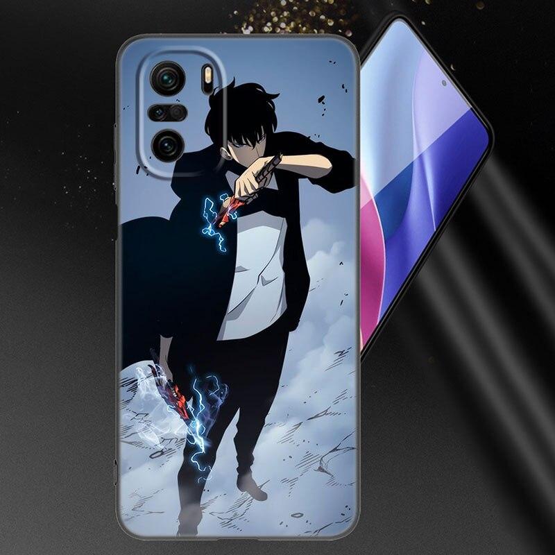 Anime Solo Leveling Phone Case For Xiaomi Mi POCO X3 NFC GT M4 M3 12 11T 10T Pro A3 11 Lite NE 5G 12X 11i F3 Soft Black Cover