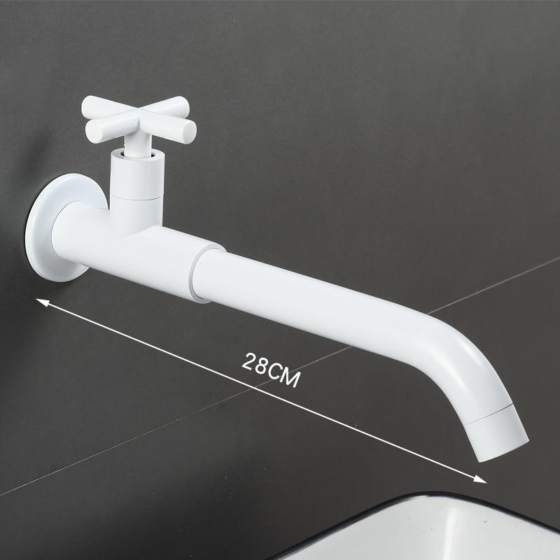 1PC Thread G1/2' Antique Gold Black Extended Single Cold Mop Pool Bathroom Sink Tap Splash Proof Toilet In-Wall Washbasin Faucet