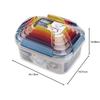 Joseph Joseph Nest Lock Plastic Food Storage Container Set with Lockable Airtight Leakproof Lids, 10-Piece Set, Multicolor