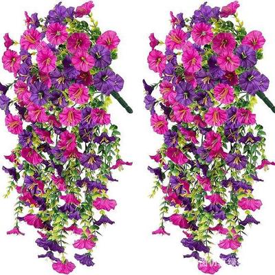 Eucalyptus Morning Glory Artificial Silk Flowers for Outdoor and Home Decoration, Wedding, Photography, Landscaping, and Wall Hanging.