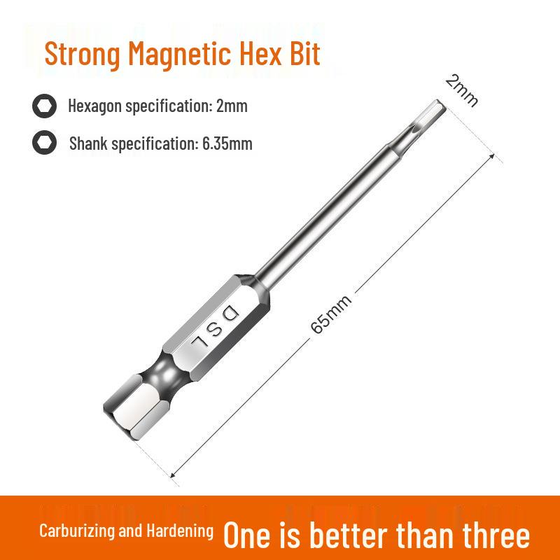 Industrial Grade Magnetic Hex Socket Driver Bit Set for Electric Screwdrivers and Hand Drills
