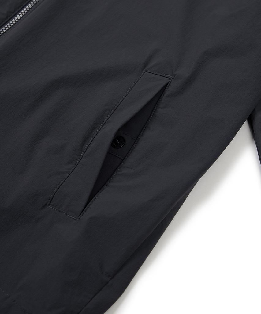 Snowpeak Apparel Thin Tech Woven Stand Neck Windbreaker Charcoal Navy (S24Mmswb34)